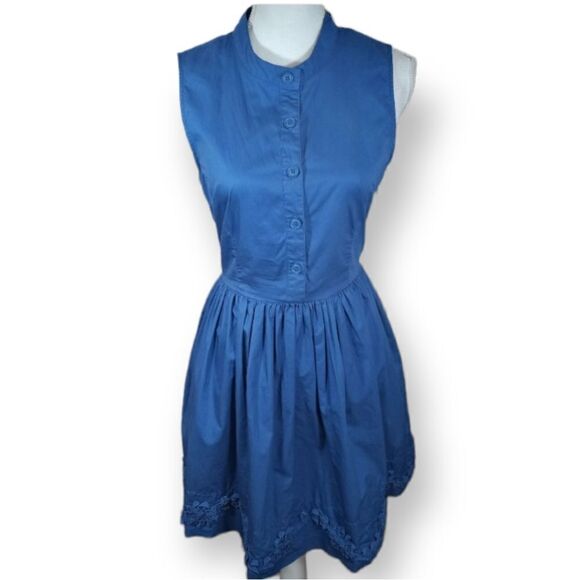 BB DAKOTA BLUE SLEEVELESS DRESS SZ.10 EUC - Picture 1 of 7